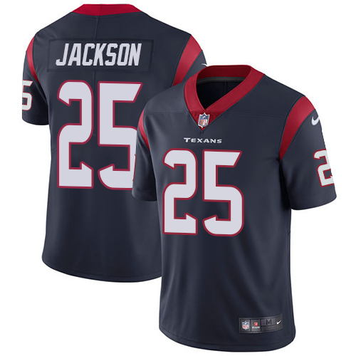 Nike Texans #25 Kareem Jackson Navy Blue Team Color Men's Stitched NFL Vapor Untouchable Limited Jersey